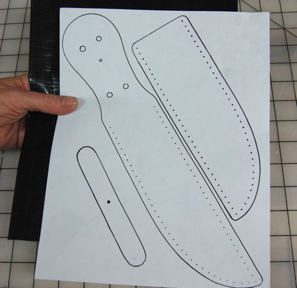 Found on Bing from in 2020 Leather knife sheath pattern