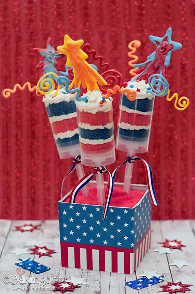 Patriotic Push Pops | 25 Ways To Have The Most Patriotic 4th Of July Party 