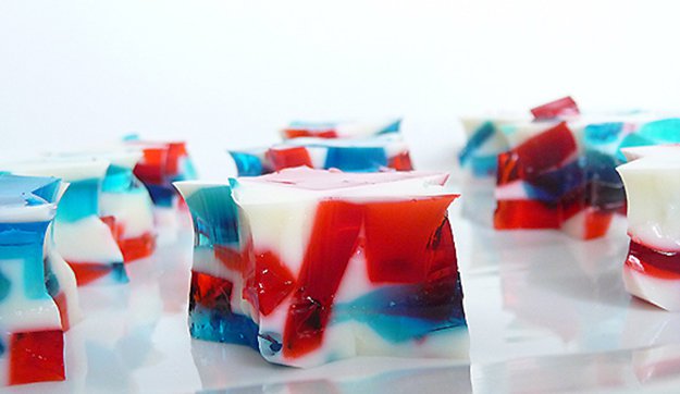 Stained Glass Jello | 25 Ways To Have The Most Patriotic 4th Of July Party 