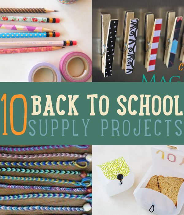 10 DIY Back To School Supplies DIY Ready