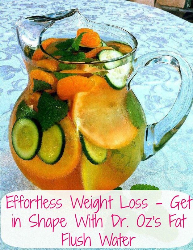 Dr. Oz's Detox Water Recipe for Weight Loss | http://diyready.com/diy-recipes-detox-waters/
