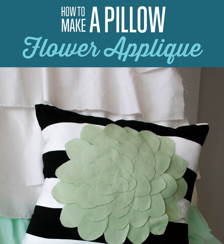 Easy Applique Designs | How to Make a Felt Flower Pillow
