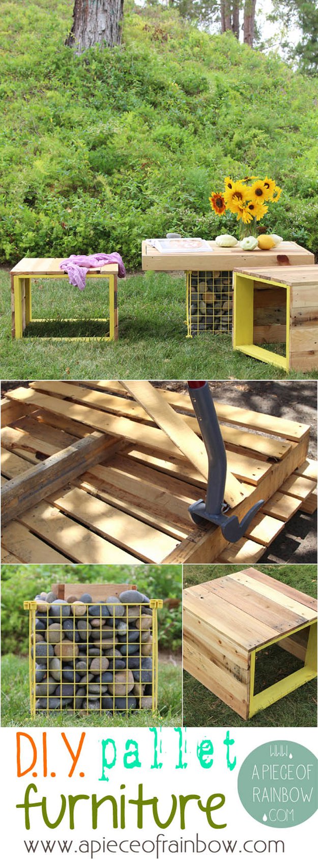 Outdoor Pallet Furniture Instructions | http://diyready.com/diy-pallet 