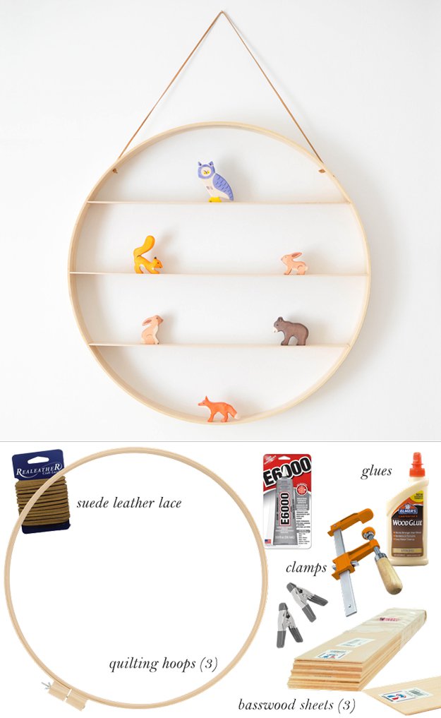Unique Wood Shelf Project Ideas | http://diyready.com/easy-woodworking-projects/