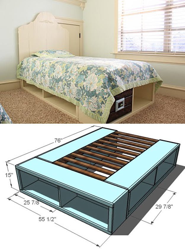 14 DIY Platform Beds DIY Ready