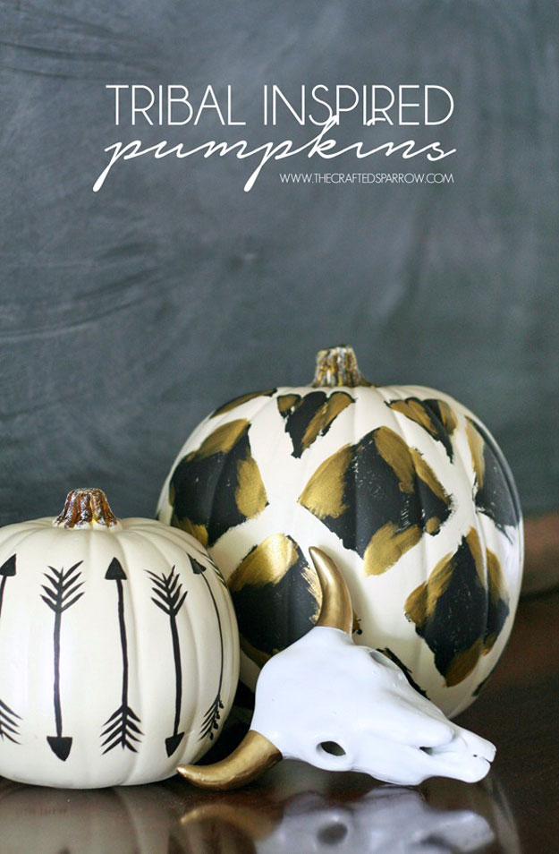 Tribal Inspired Pumpkins | Pumpkin Decor Ideas for Your Own Homestead