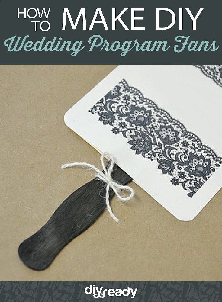 How To Make Program Fans For Weddings