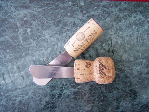 wine cork cheese spreaders