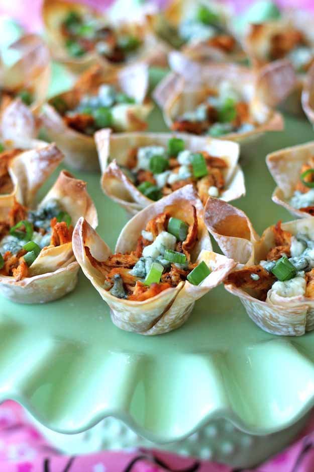 Steps to prepare Buffalo Chicken cups for a party