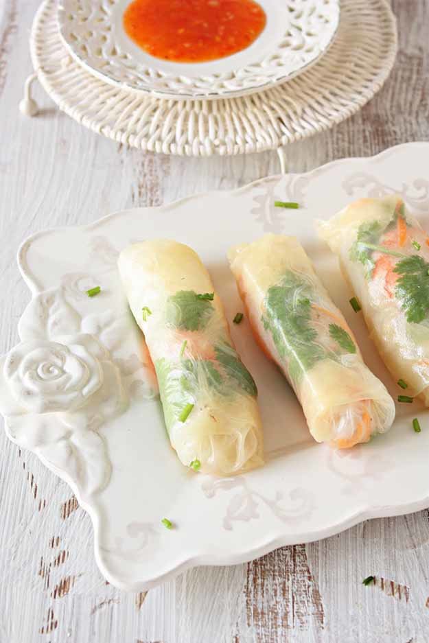 how to make a vietnamese spring role as a finger food