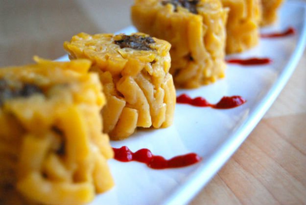 Mac and Cheese Sushi Rolls 