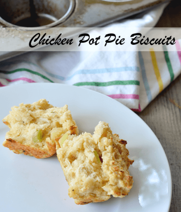Chicken Pot Pie Biscuits 