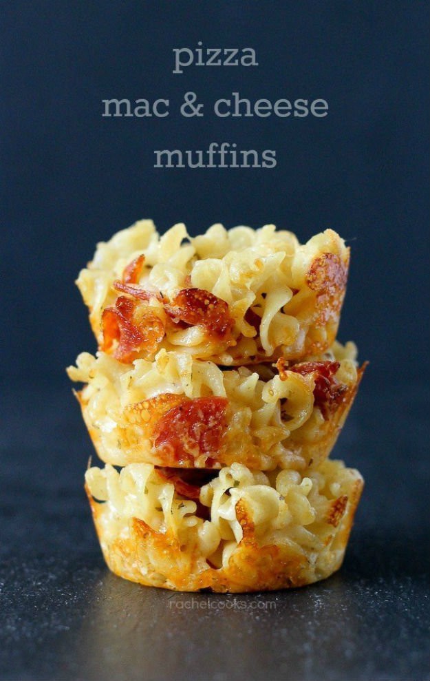 Macaroni and Cheese Pizza Muffin Recipe