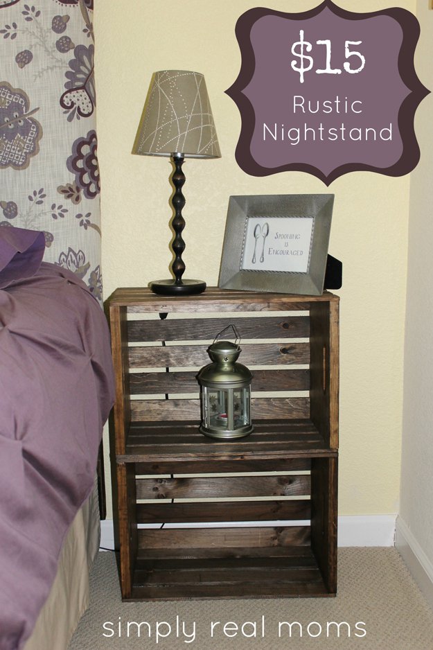 17 Creative and Cheap Nightstands DIY Wood Projects