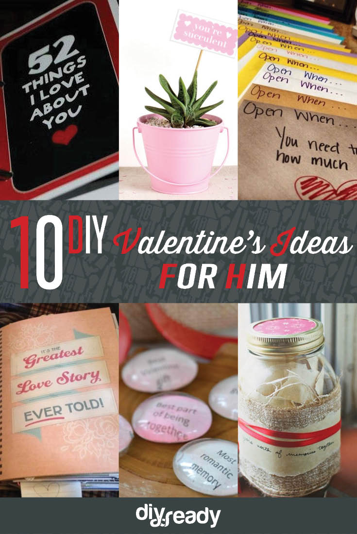 10 Valentines Day Ideas For Him DIY Ready